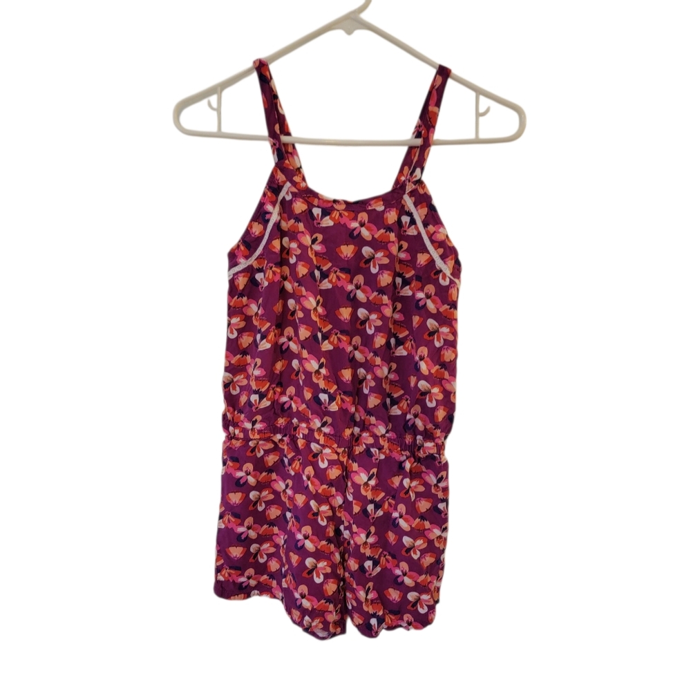 Crazy 8 Purple and Pink Floral Outfit - Girls